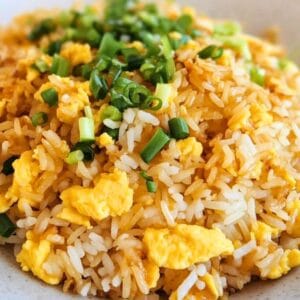 rice with egg and chives