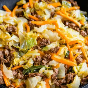 beef and cabbage skillet