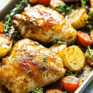 honey mustard chicken roasted veggies
