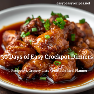 30-Day Easy Crockpot Dinner Plan