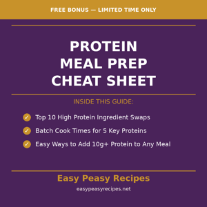 Protein Meal Prep Cheat Sheet
